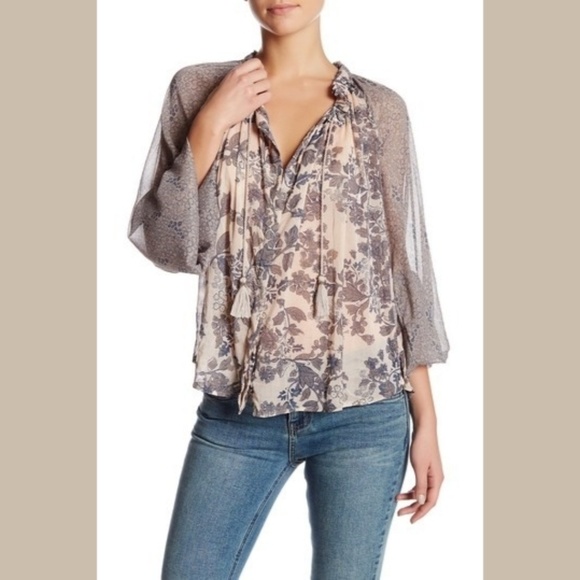 Free People Tops - Free People Hendrix Blouse Size Medium Sheer Boho